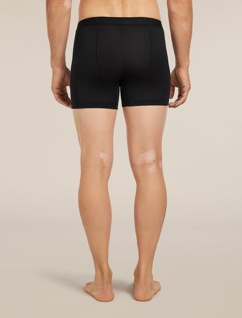 Boxeri Merino Icebreaker 125 Anatomica Cool-Lite - negru Black