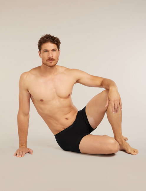 Boxeri Merino Icebreaker 125 Anatomica Cool-Lite - negru Black