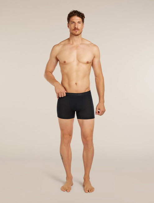 Boxeri Merino Icebreaker 125 Anatomica Cool-Lite - negru Black