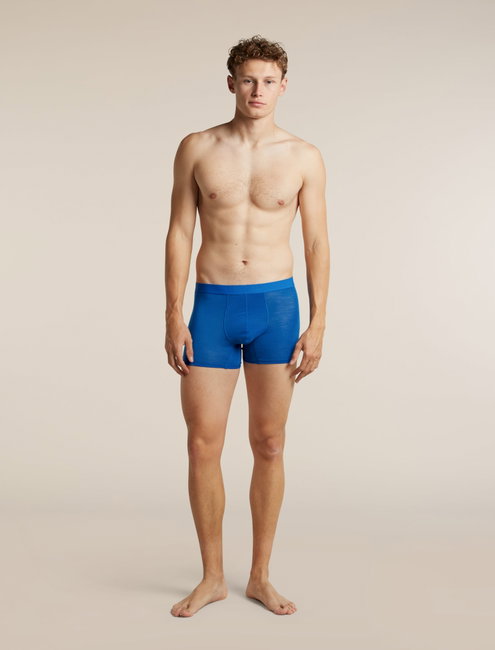 Boxeri Merino Icebreaker 125 ZoneKnit - albastru Lazurite