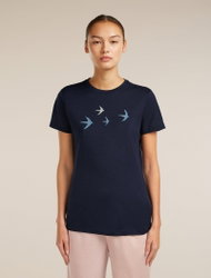 Tricou Merino Icebreaker 150 Tech Lite - bleumarin Midnight Navy