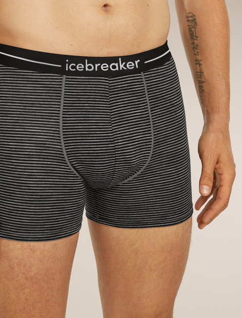 Boxeri Merino Icebreaker Anatomica - gri Gritstone Hthr/negru