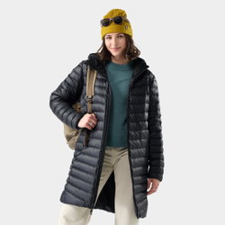 Geacă parka Smartwool Winterloft Hooded - negru | puf + Merino, mărime M