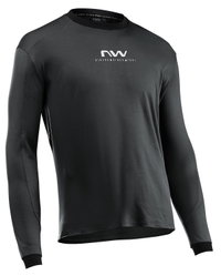 Tricou ciclism Northwave Sharp lung L negru/alb
