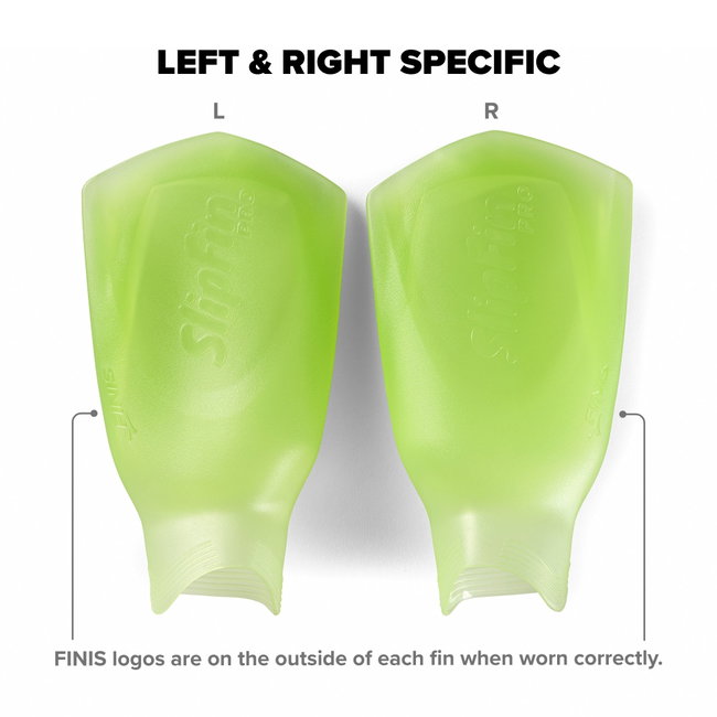 Labe înot Finis SlipFin Pro - verde electric