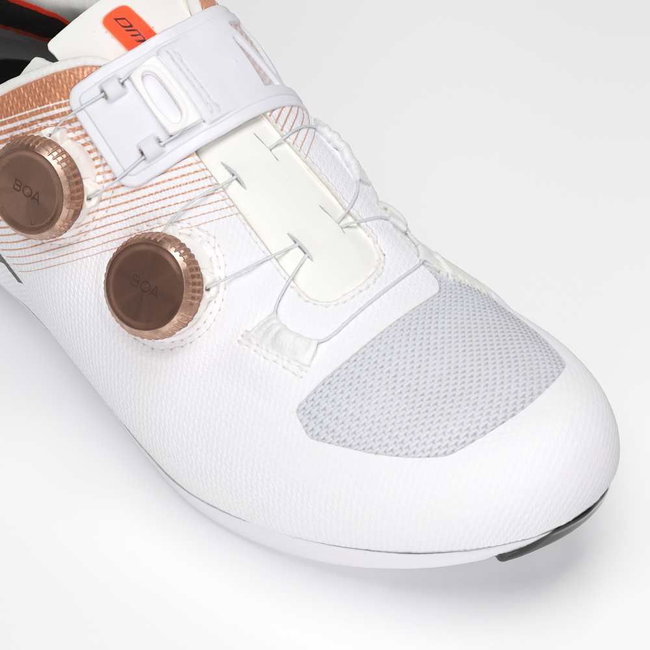 Pantofi ciclism șosea DMT KR0 EVO 2025 - alb/bronz