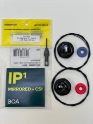 Rozetă BOA de schimb DMT Set IP1 (dreapta-stânga) - negru