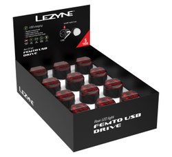 Lumină spate Lezyne LED Femto USB Drive Box Set Rear - Negru