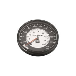 Manometru pompă Lezyne 220 PSI Gauge 3.5" - negru/argintiu