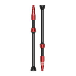 Valvă tubeless Lezyne CNC TLR Valve 80mm - roșu