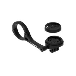 Suport GPS bicicletă Lezyne Garmin/Wahoo GPS Forward Mount with GoPro - Negru