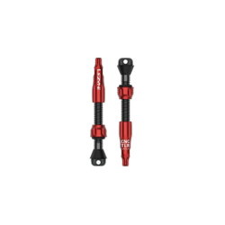 Valvă tubeless Lezyne CNC TLR Valve Pro 44mm - roșu