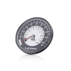 Manometru pompă Lezyne 100 PSI Gauge 3.5" - negru/argintiu