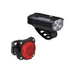 Set lumini Lezyne Fusion Drive 500+ / Zecto Drive 200+ Pair - Negru satinat / Negru