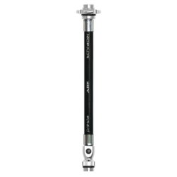 Furtun pompă de mână Lezyne ABS Flex Hose with Valve Core Tool - negru/argintiu