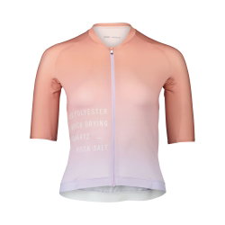 Tricou ciclism șosea POC Pristine Print Jersey W - Gradient Purple Quartz