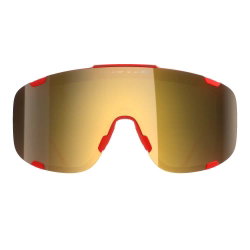 Ochelari ciclism POC Devour - Prismane Red/Clarity Road/Partly Sunny Gold