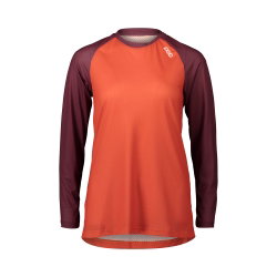 Tricou ciclism MTB POC MTB Pure LS Jersey W - Propylene Red/Agate Red