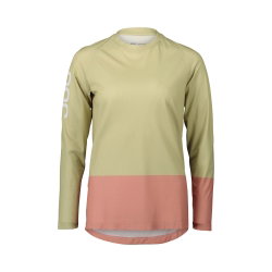Tricou ciclism MTB POC MTB Pure LS Jersey W - Prehnite Green/Rock Salt