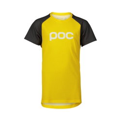 Tricou ciclism copii POC Essential MTB Tee - Aventurine Yellow / Sylvanite Grey