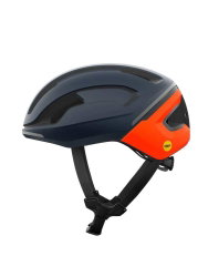 Cască ciclism șosea POC Omne Beacon MIPS - Apatite Navy Matt/Fluorescent Orange Matt