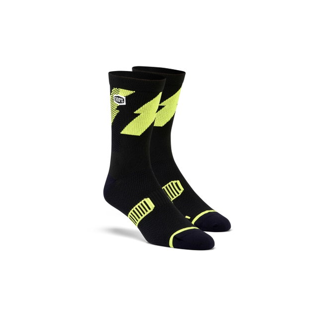 Șosete ciclism 100% Bolt Performance Socks - Lime