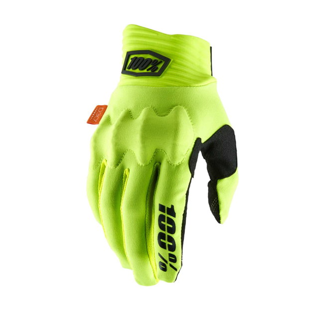 Mănuși ciclism 100% Cognito Glove Fluo - Yellow/Black
