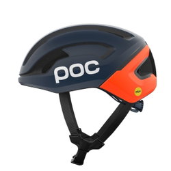Cască ciclism șosea POC Omne Air MIPS - Apatite Navy Matt/Fluorescent Orange Matt