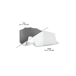Lentilă de schimb 100% Speedcraft XS - Photochromic Clear/Smoke