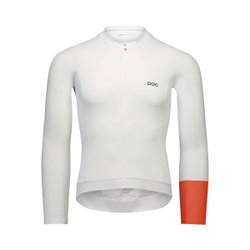Tricou ciclism cu mânecă lungă POC Cadence L/S Jersey - Hydrogen White