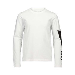 Tricou cu mânecă lungă POC L/S Tee Jr - Blixten White