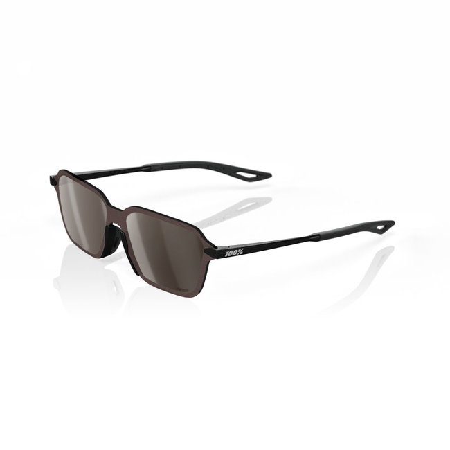 Ochelari de soare 100% Legere Trap - Matte Black / HiPER Silver Mirror Lens