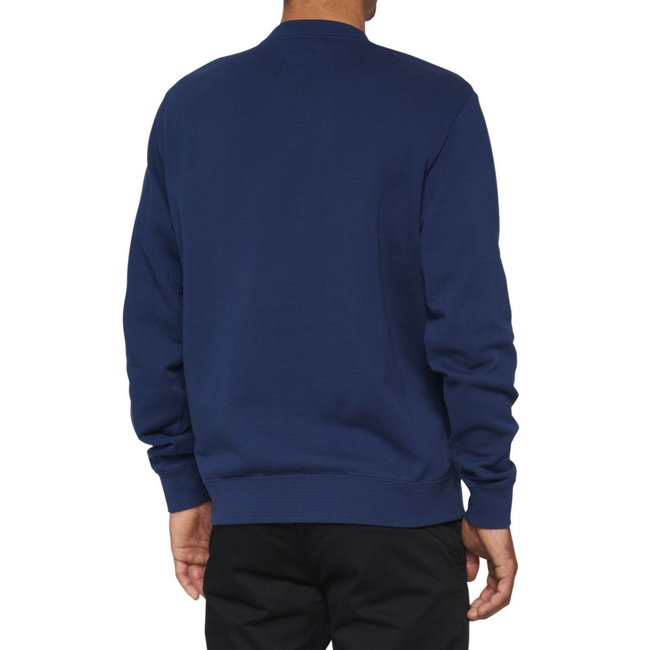 Pulover fleece 100% Icon Pullover Crewneck Fleece - Navy