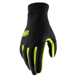Mănuși ciclism 100% Brisker Xtreme Gloves - Black/Fluo Yellow