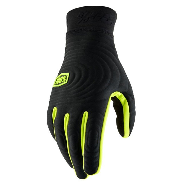 Mănuși ciclism 100% Brisker Xtreme Gloves - Black/Fluo Yellow