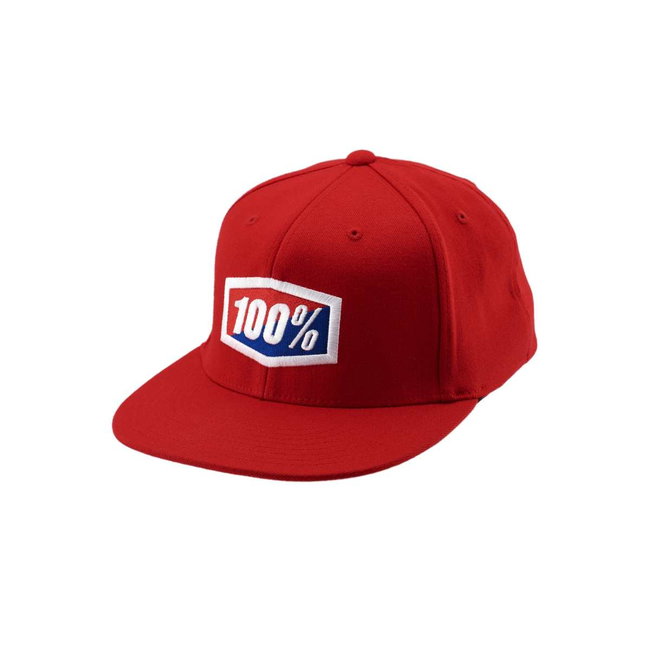 Șapcă 100% Official Flexfit J-Fit - Red
