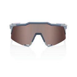 Ochelari ciclism 100% Speedcraft - Soft Tact Stone Grey / HiPER Crimson Silver Mirror Lens