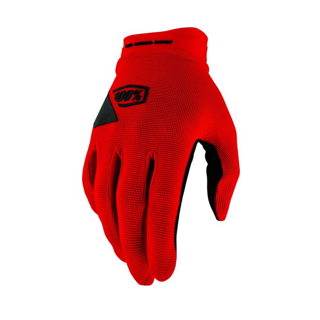 Mănuși ciclism 100% Ridecamp Gel - Red