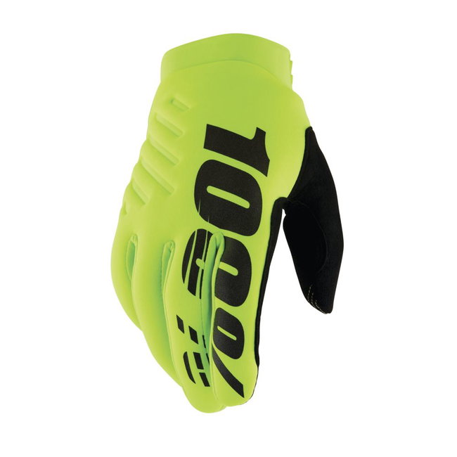 Mănuși ciclism 100% Brisker Gloves - Fluo Yellow/Black