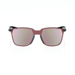 Ochelari de soare 100% Legere Square - Soft Tact Cool Gray / HiPER Crimson Silver Mirror Lens
