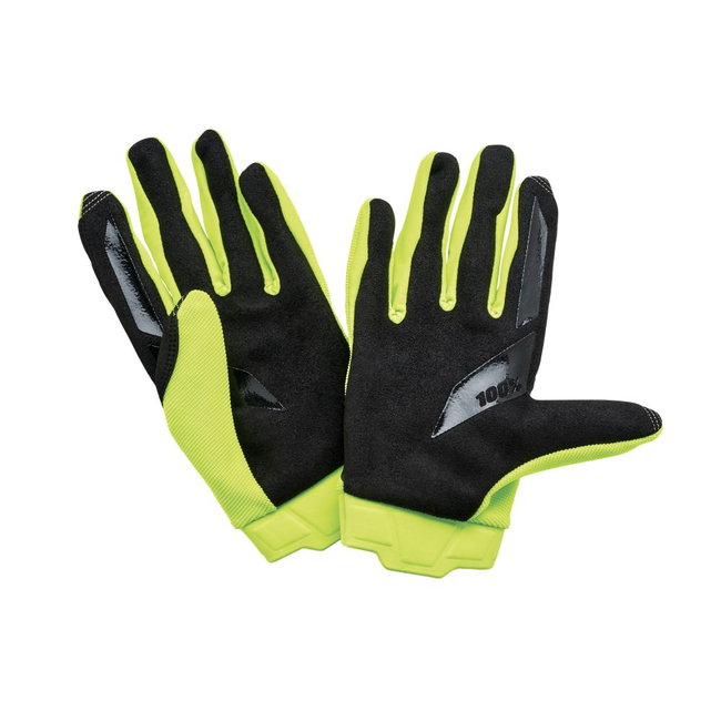 Mănuși ciclism 100% Ridecamp Women's - Fluo Yellow/Black