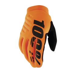 Mănuși ciclism 100% Brisker Youth Gloves - Fluo Orange/Black