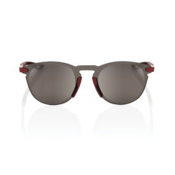 Ochelari de soare 100% Legere Round - Soft Tact Crimson / HiPER Silver Mirror Lens