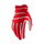Mănuși ciclism 100% Ridefit - White/Red