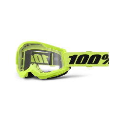 Ochelari MTB/MX 100% Strata 2 - Neon Yellow / Clear Lens