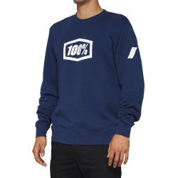 Pulover fleece 100% Icon Pullover Crewneck Fleece - Navy