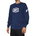 Pulover fleece 100% Icon Pullover Crewneck Fleece - Navy