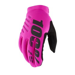 Mănuși ciclism 100% Brisker Gloves - Neon Pink/Black