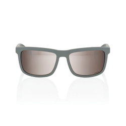 Ochelari de soare 100% Blake - Soft Tact Cool Grey / HiPER Crimson Silver Mirror Lens