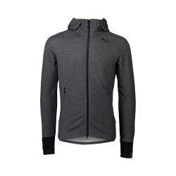 Hanorac merino POC Merino Zip Hood - Sylvanite Grey Melange